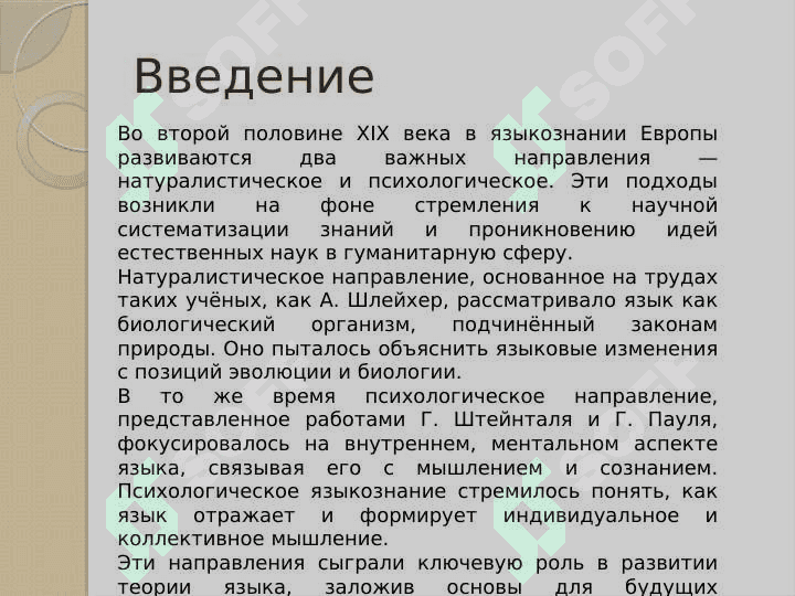 Натуралистическая и психологическая школа 3