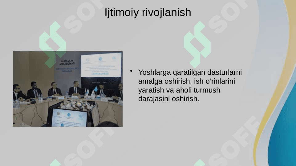 Yangi O‘zbekistonda Prezident Sh.M.Mirziyoyev rahbarligi va tashabbusi ostida amalga oshirilayotgan islohotlar 6
