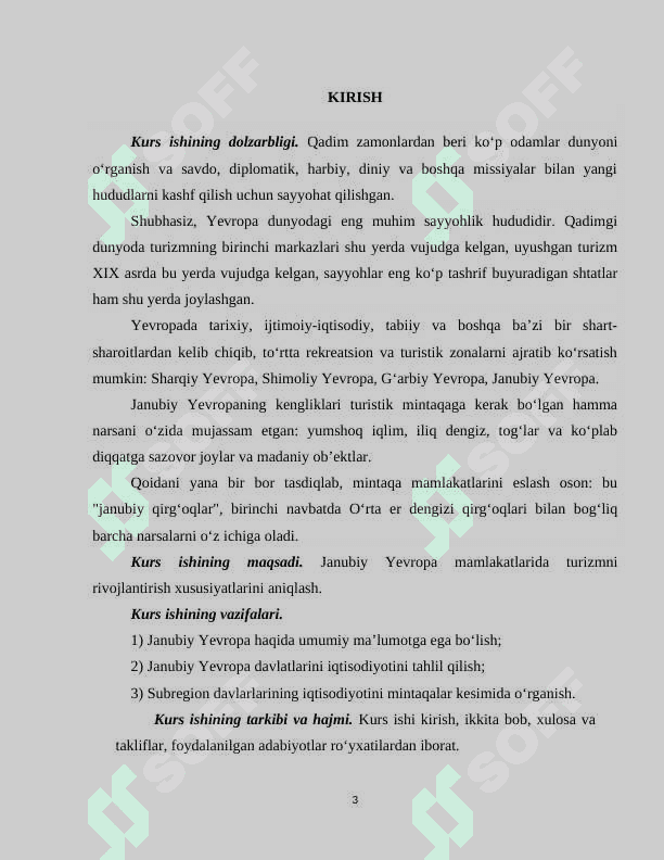 Janubiy Yevropa mamlakatlari geografiyasi 3