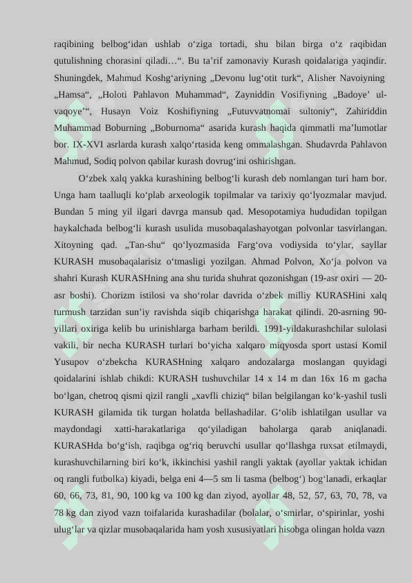Kurash sport turining paydo bo’lishi va rivojlanishi 5