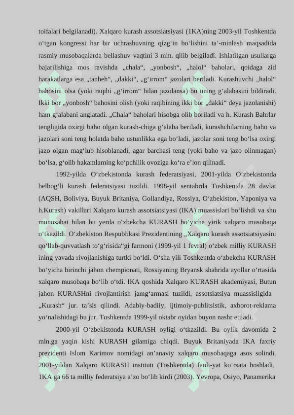 Kurash sport turining paydo bo’lishi va rivojlanishi 6