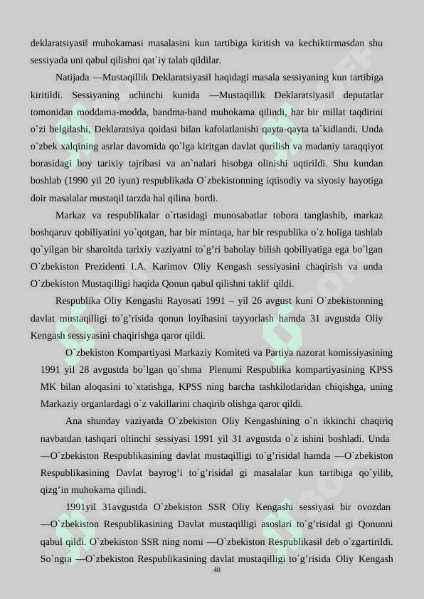 Mustaqillik davri tarixini o`rganish muammollari 3
