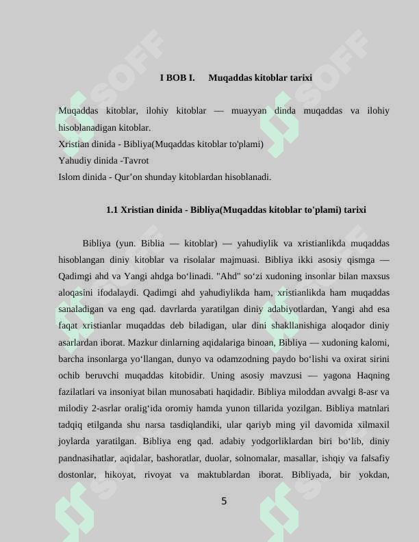 Muqaddas kitoblardagi tarixiy voqealarning ma’naviy ahamiyati 5