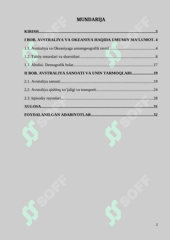 Avstraliya va Okeaniya geografiyasi 2