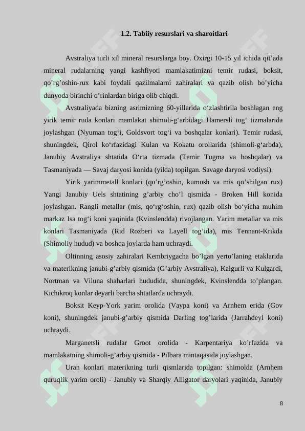 Avstraliya va Okeaniya geografiyasi 8