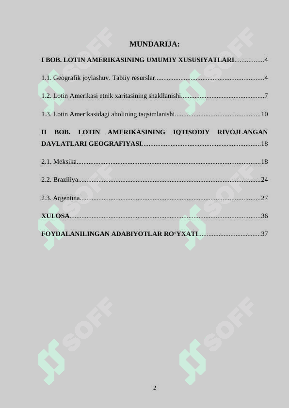 Lotin Amerikasi geografiyasi 2