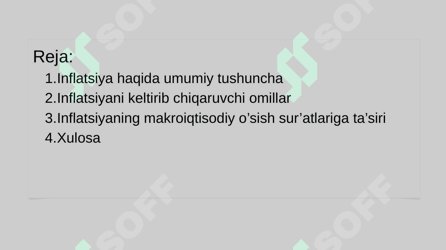 Inflatsiyaning oqibatlari 2