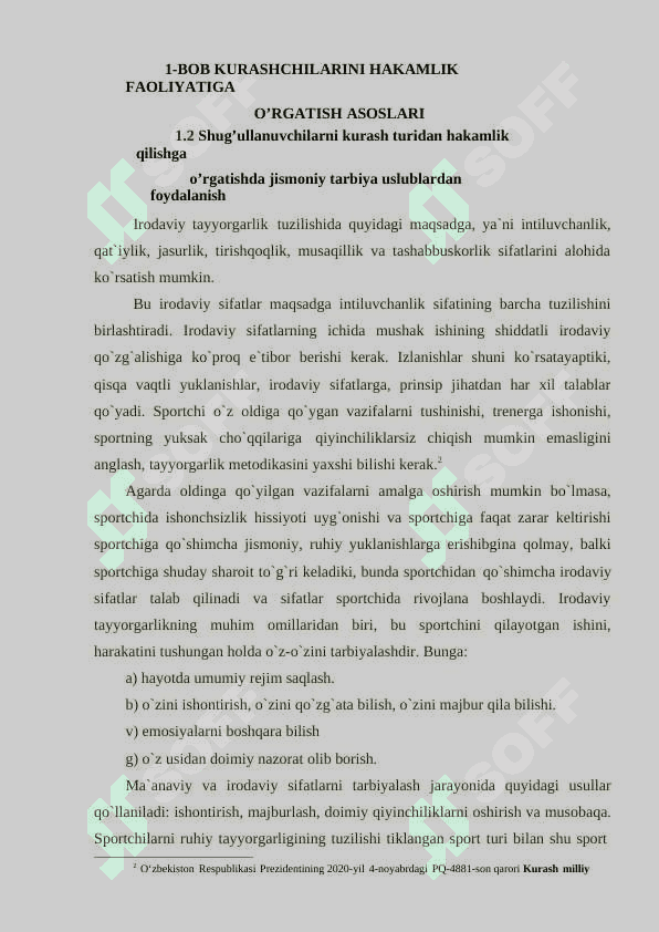 Kurashchilarini hakamlik faoliyatiga o’rgatish asoslari 5