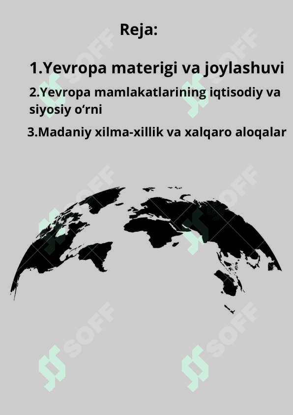 Geografiya fanidan Mustaqil ish 2