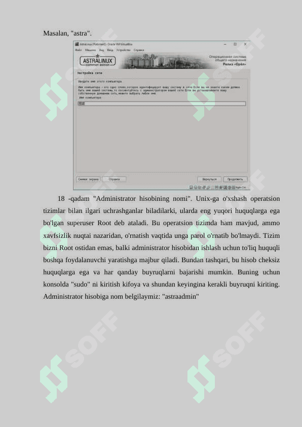 ASTRA LINUX 1.6 O'RNATISH. VIRTUAL MASHINA YARATISH 8