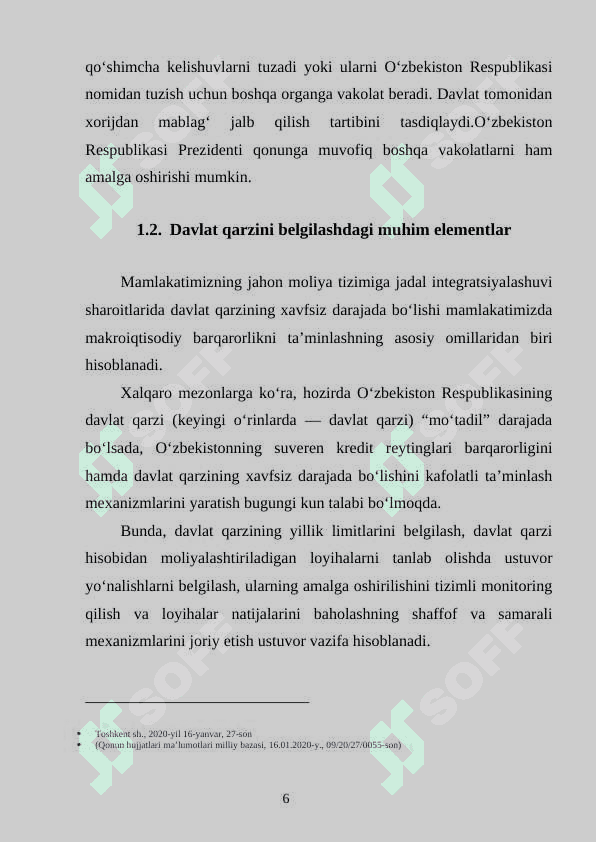 Davlat qarzining sabablari, oqibatlari va tartibga solish usullari 6