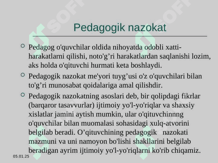 PEDAGOGIK TAKT UNING MOHIYATI VA MAZMUNI 3