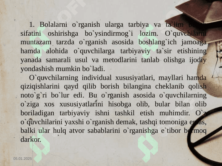 O'quvchilar  jamoasi yaxlit pedagogik jarayonning asosiy shakli sifatida 3
