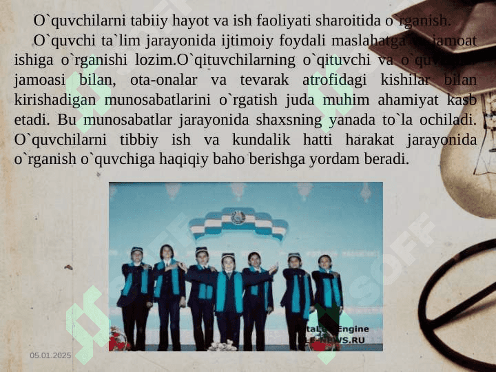 O'quvchilar  jamoasi yaxlit pedagogik jarayonning asosiy shakli sifatida 4