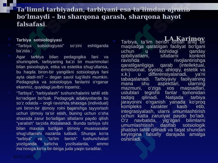 Tarbiya jarayonining mazmuni va vazifalari ref 3