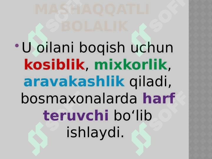 Gʻ.Gʻ. "Mening oʻgʻrigina bolam" 5
