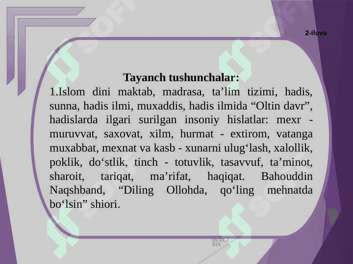 VII asrdan XIV asrning birinchi yarmigacha O’rta Osiyoda tarbiya, maktab va pedagogik fikrlar 3