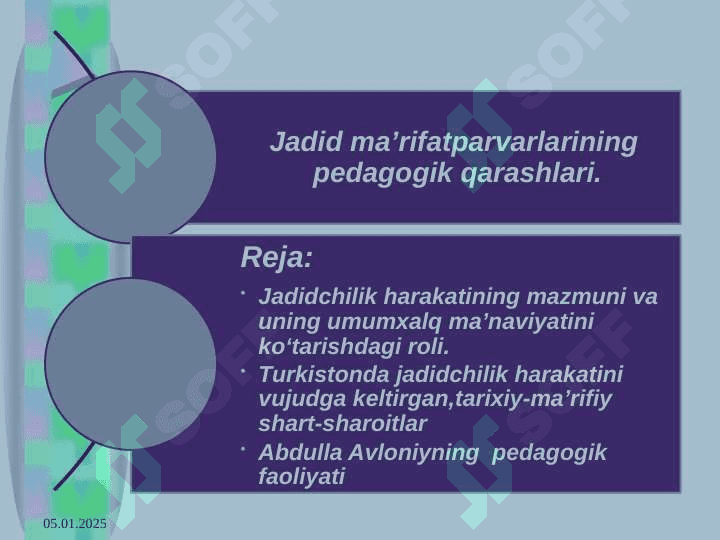 Jadid ma’rifatparvarlarining  pedagogik qarashlari. 2