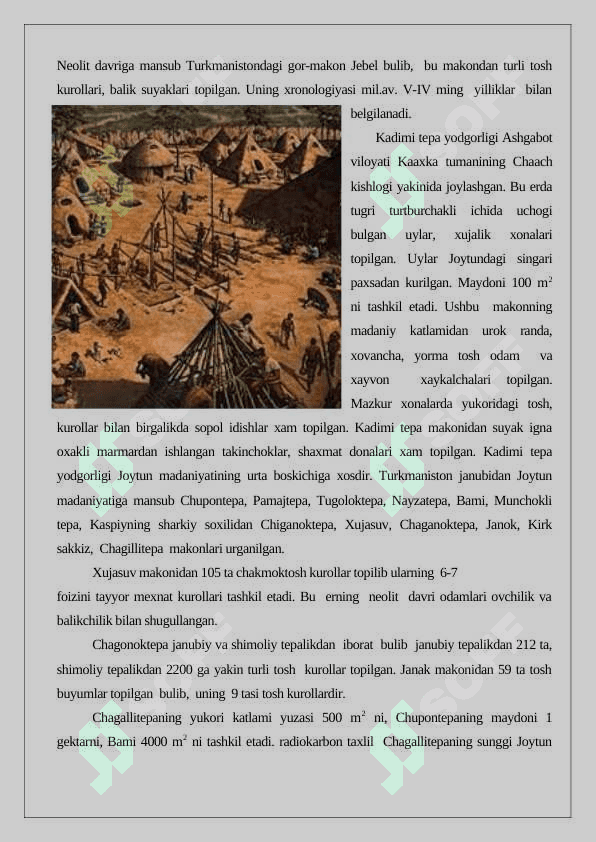 Neolit davri xoʻjaligi va moddiy madaniyati 7