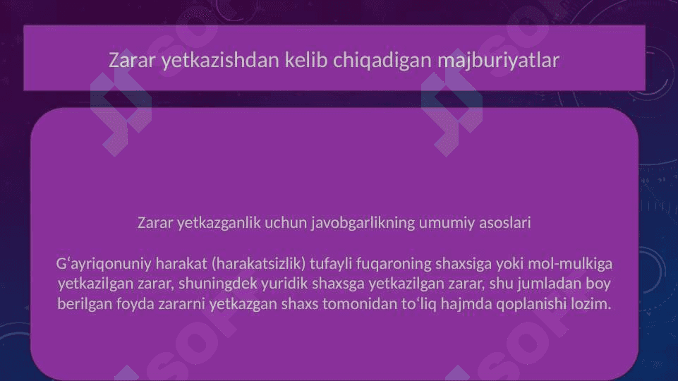 ZARAR YETKAZISHDAN KELIB CHIQADIGAN MAJBURIYATLAR 3