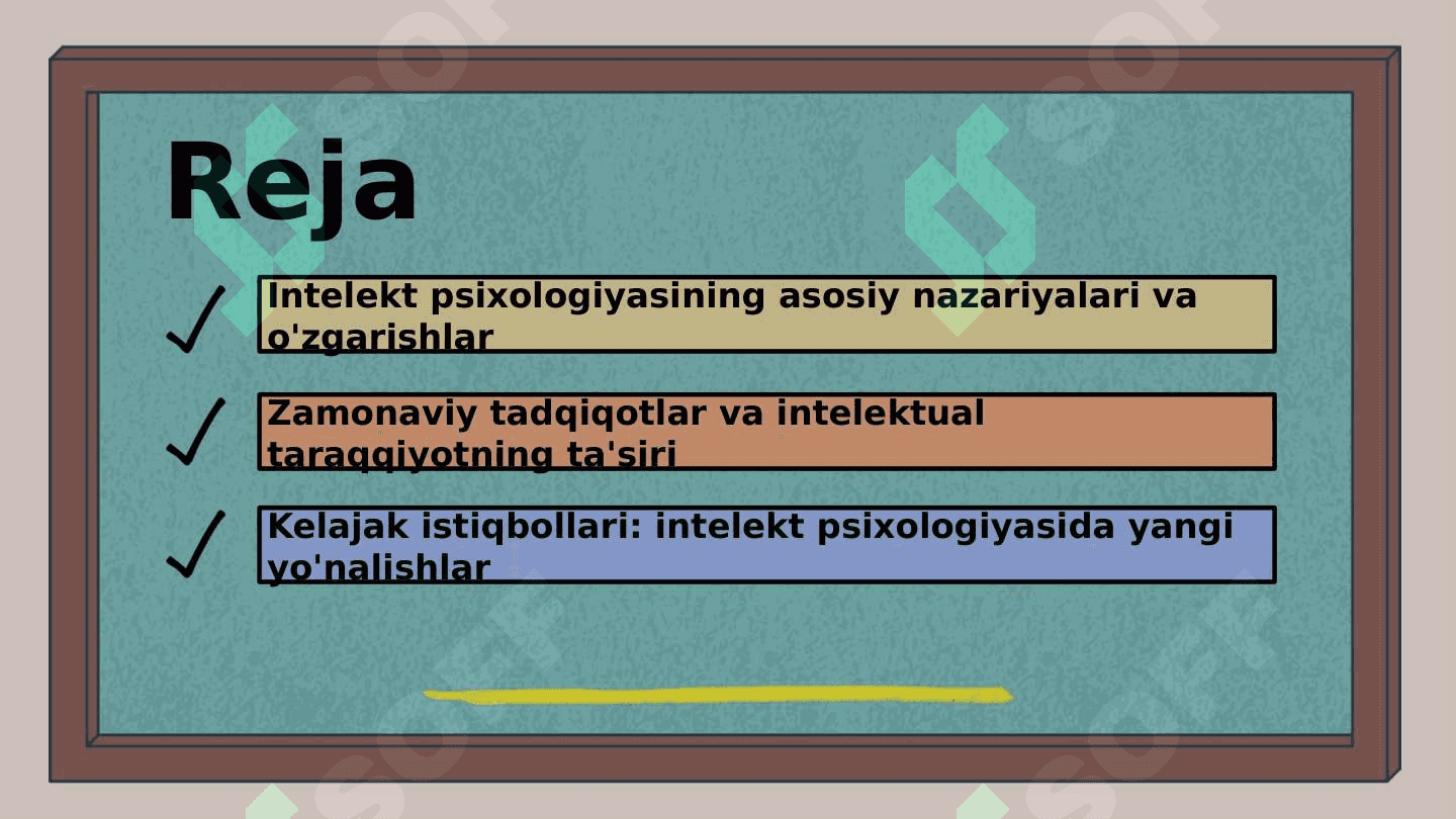 Intellekt psixologiyasida o‘zgarish va taraqqiyot 2