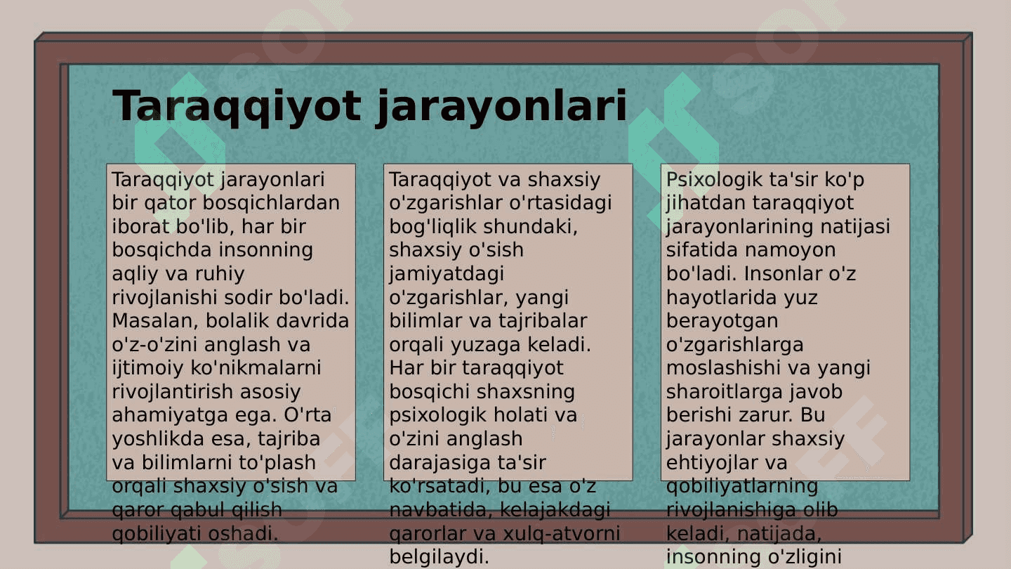 Intellekt psixologiyasida o‘zgarish va taraqqiyot 7