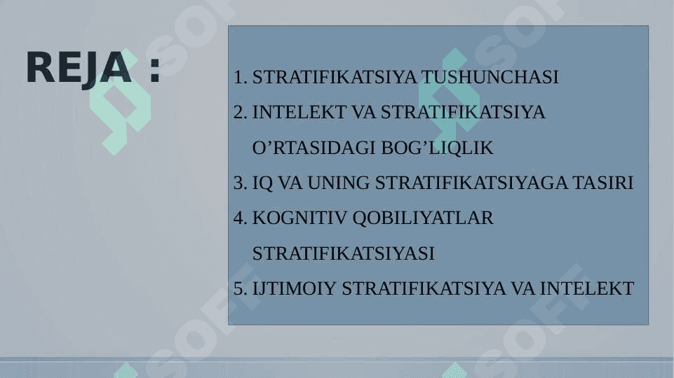 Intellekt psixologiyasi stratifikatsiyasi 2