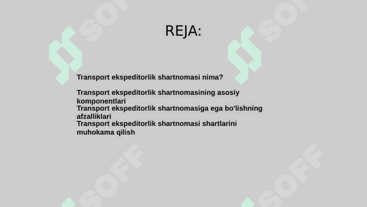 Transport ekspeditsiyasi shartnomasi 2