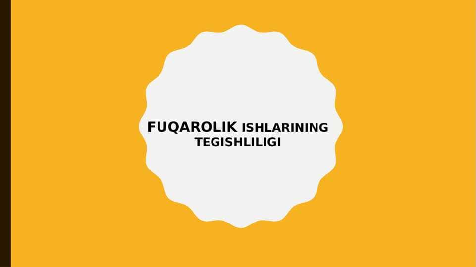 Fuqarolik ishlarining tegishliligi