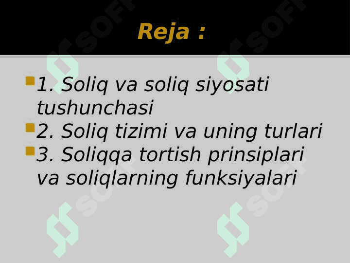 Soliq tushunchasi va soliq tizimi 2
