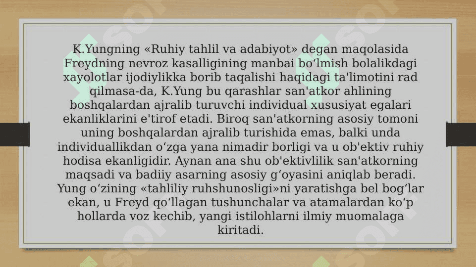 Karl Gustav Yung Shaxs psixologiyasi 4