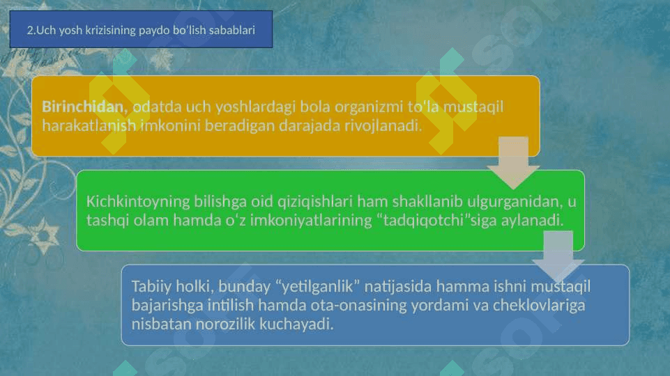 Uch yosh krizis 8