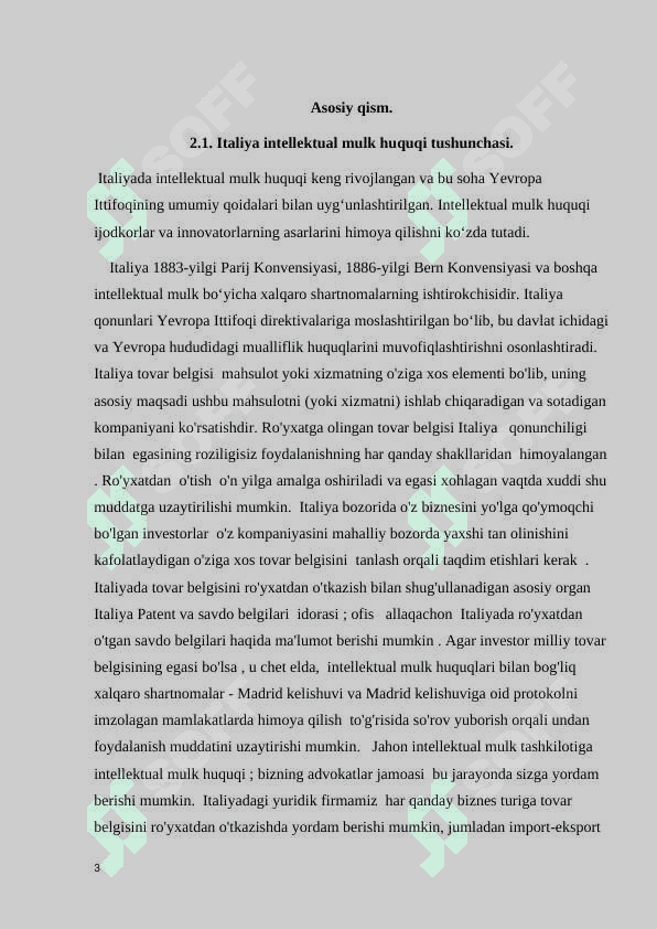 Italiya intellektual mulk huquqi 3