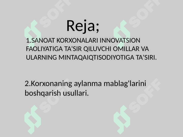 Sanoat korxonalarining xususiy kapitalini boshqarish samaradorligini oshirish yo'llari. 2