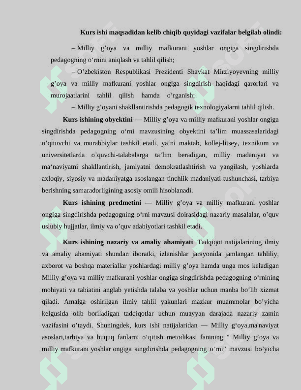 Milliy g’oya va milliy mafkurani yoshlar ongiga singdirishda pedagogning oʻrni 7