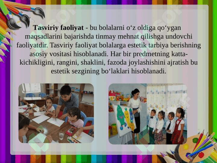 Tasviriy qobiliyatlarni rivojlantirish bosqichlari 4