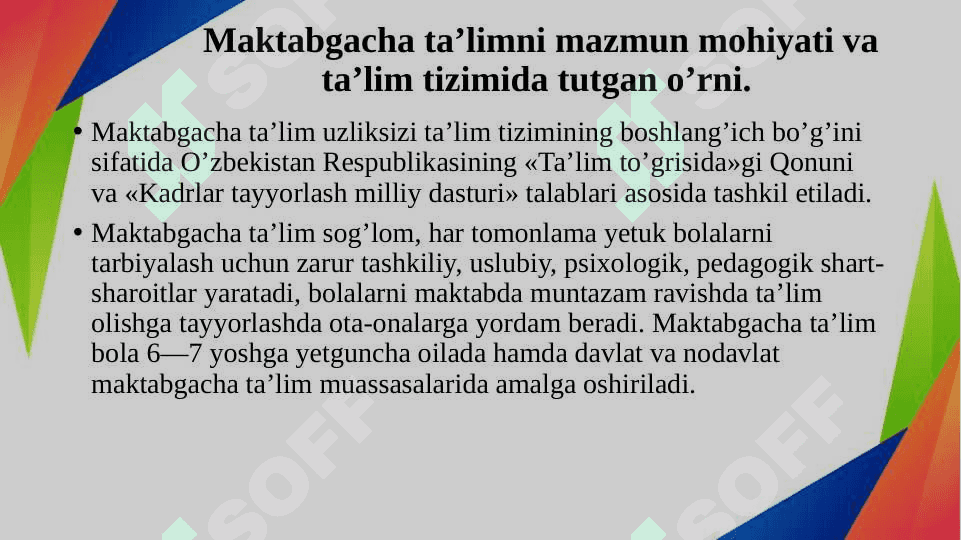Mustaqillik yillarida maktabgacha ta’lim-tizimida yangicha yondashuv 3