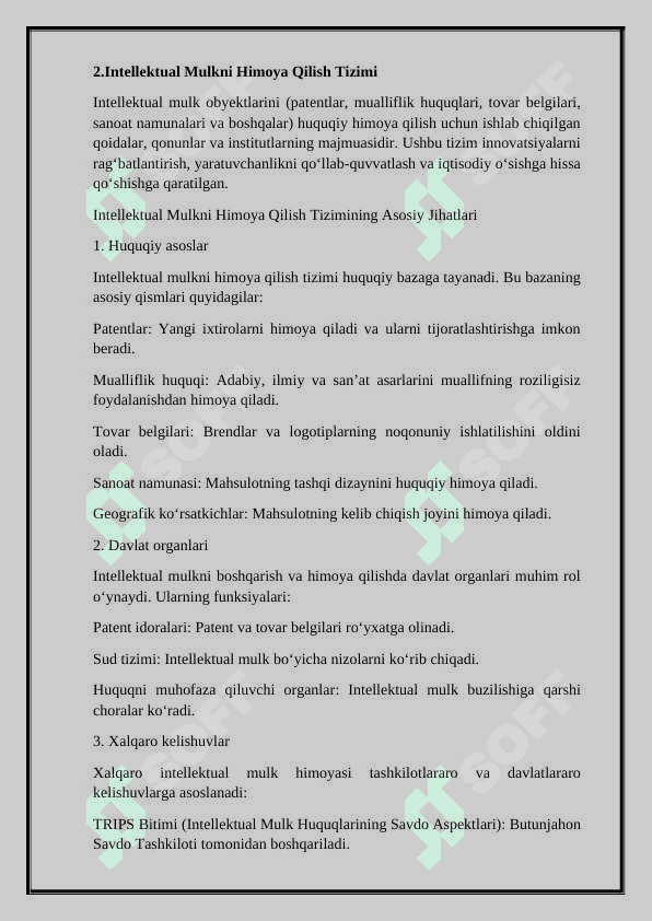 Janubiy Koreya Intelektual huquqi referat 8