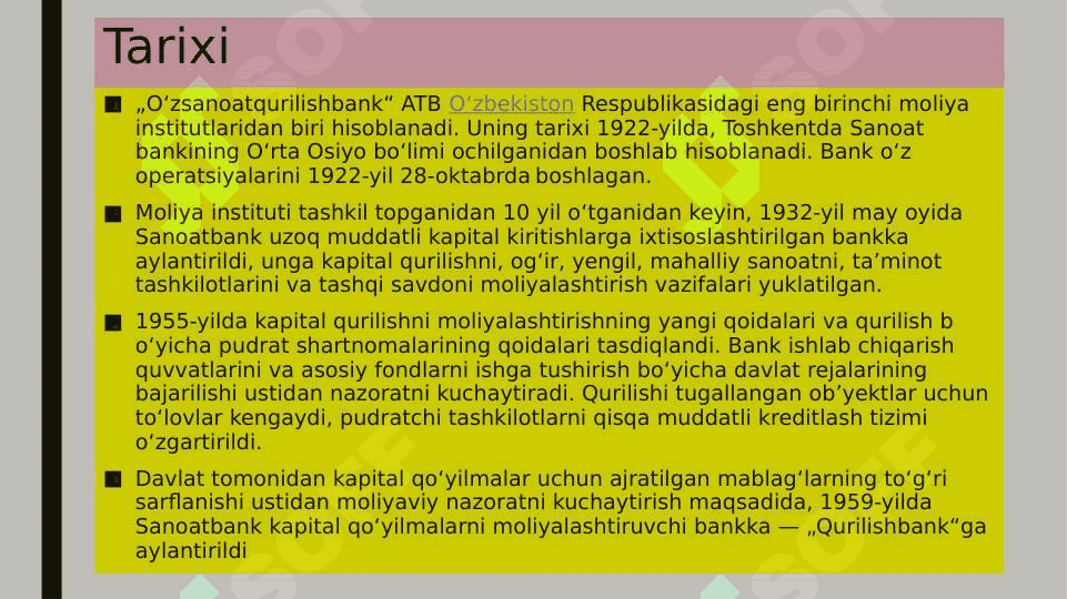 O’zsanoatqurulish bank faoliyati 4