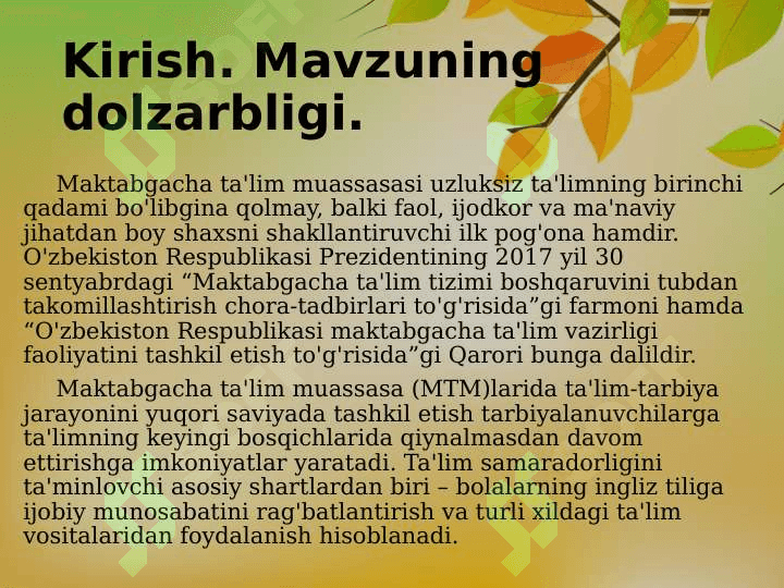 MAKTABGACHA YOSHDAGI BOLALARNING ESTETIK TARBIYASI 3