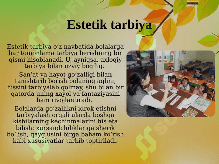 MAKTABGACHA YOSHDAGI BOLALARNING ESTETIK TARBIYASI 4