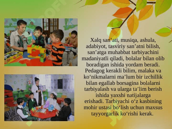 MAKTABGACHA YOSHDAGI BOLALARNING ESTETIK TARBIYASI 5