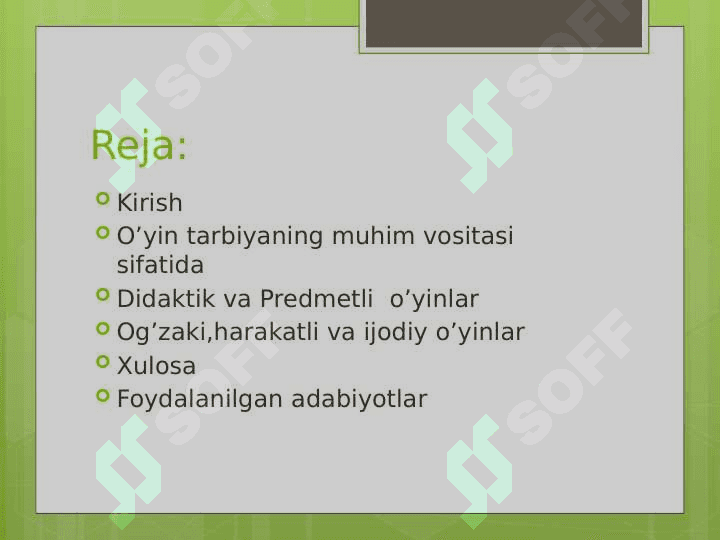 Tabiatga oid o’yin turlari va didaktik ahamiyati 2