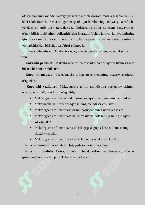 Maktabgacha ta’lim muassasasini boshqarish 4