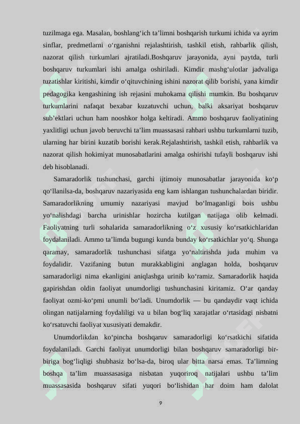 Maktabgacha ta’lim muassasasini boshqarish 8