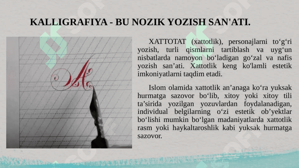 XV-XVI asrlarda klaegrafiya san'ati 3