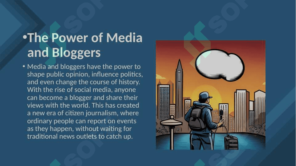 Media and blogers, understanding news and journalism. 3
