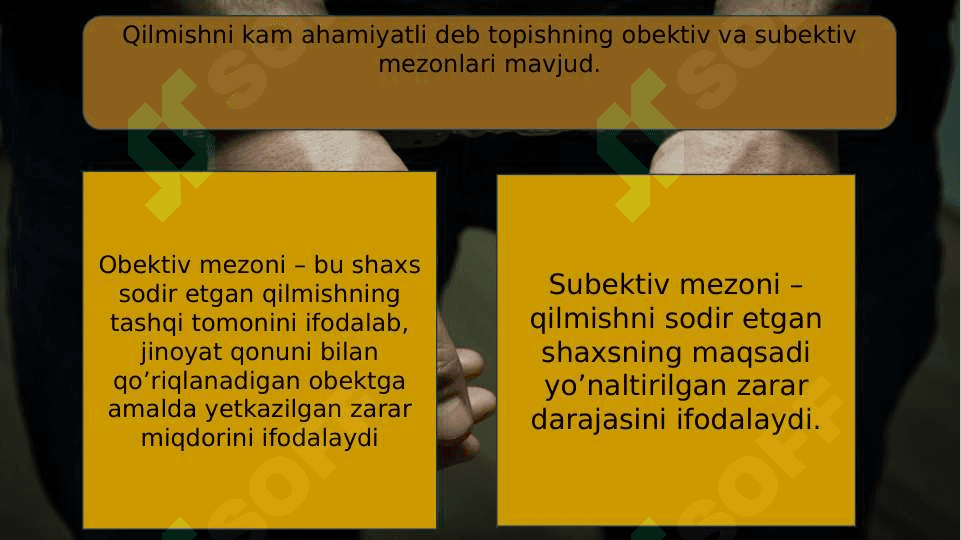 Qilmishning jinoiyligini istisno qiluvchi holatlar 5