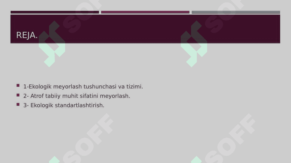 EKOLOGIK ME'YORLASH, STANDARTLASHTIRISH VA SERTIFIKATLASHTIRISHNING HUQUQIY ASOSLARI 2