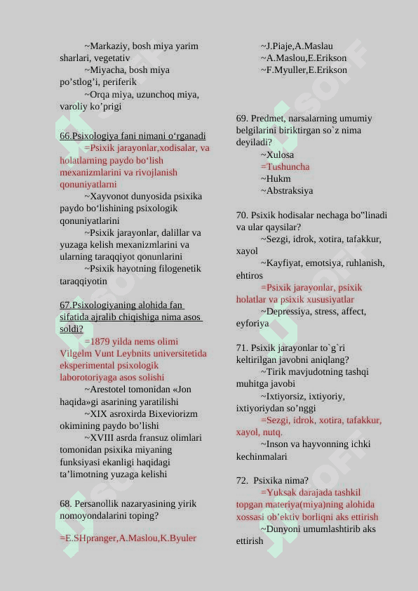 psixologiya atestatsiya savollar 8
